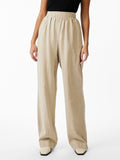 Birch Broeken - Yasflaxy Hw Linen Pant Noos van Y.A.S