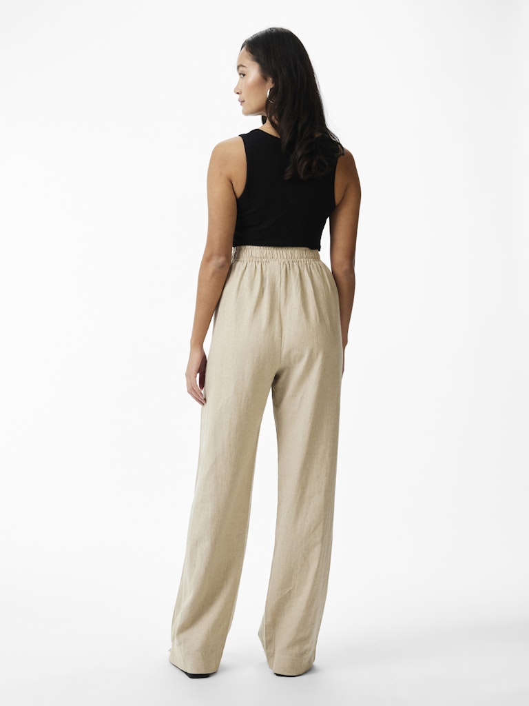 Broeken - Yasflaxy Hw Linen Pant Noos van Y.A.S