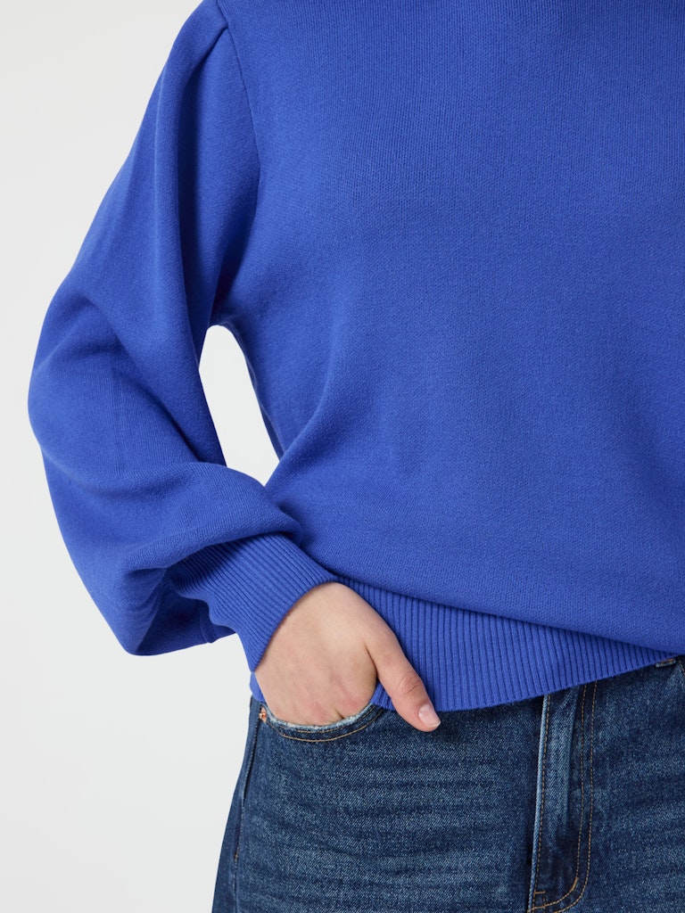 Dazzling Blue Pulls - Yasfonny Ls Knit Pullover Noos van Y.A.S