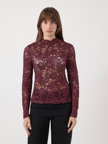 Tops - Yaslacey Ls Lace Top Noos VOOR IN MEISJES- doos per ongeluk in 2M van Y.A.S