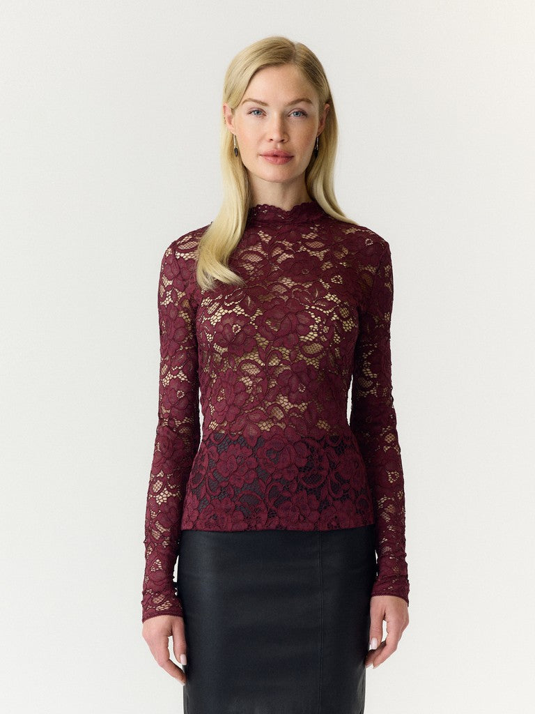 Yaslacey Ls Lace Top Noos