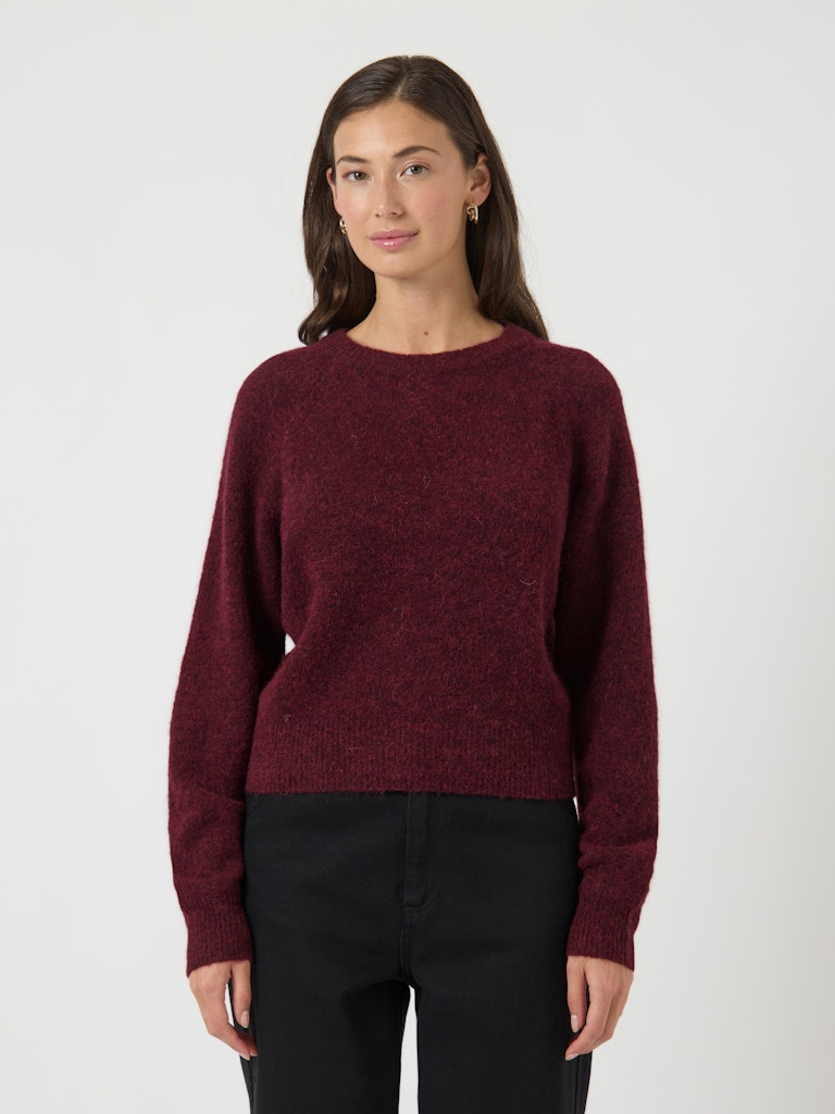 Pulls - Yasjohi Ls Wool Blend Pullover Noos van Y.A.S