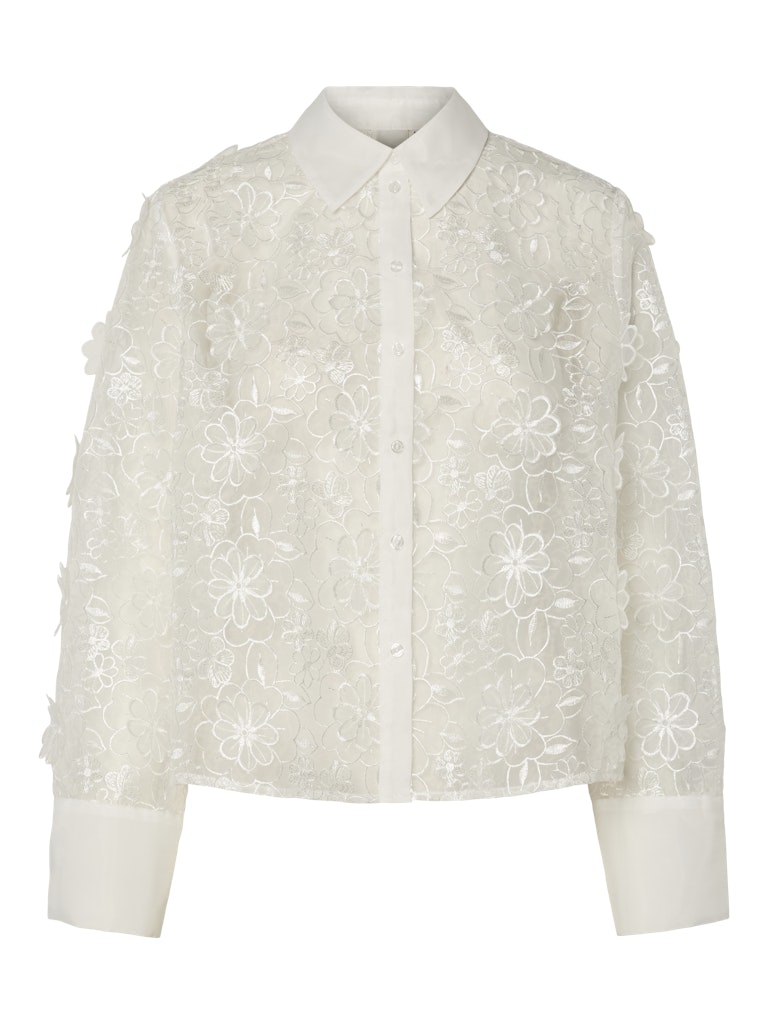 Star White Shirts - Yasfeodora Ls Shirt - Show van Y.A.S