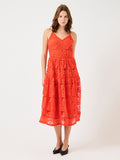 Cherry tomato Jurken - Yaslifa Strap Long Dress - Show van Y.A.S