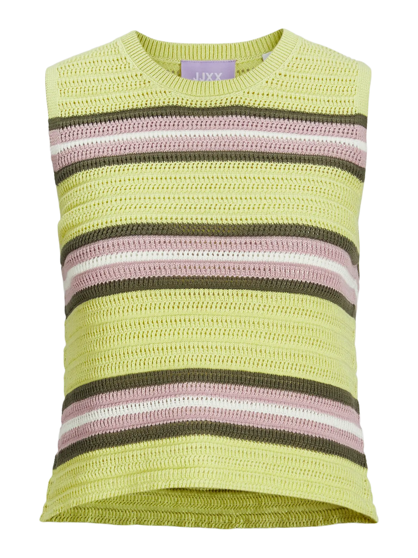 Pale Green Dust Vanilla Ice Tops - Jxzusannah Top Knit van JJXX