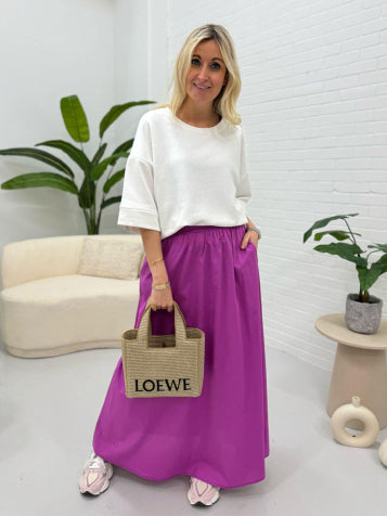 wit One Size Sweaters - Oversized sweater met korte mouw van Meisjes