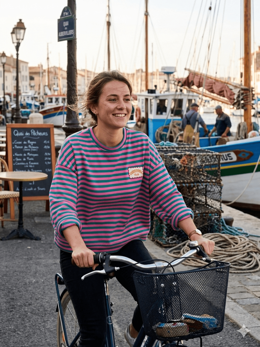Alix striped patch sweater,Tee – Sweaters voor dames in kleur | Meisjes