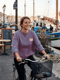 Alix striped patch sweater,Tee van Meisjes Brugge – Sweaters voor dames | Meisjes Brugge