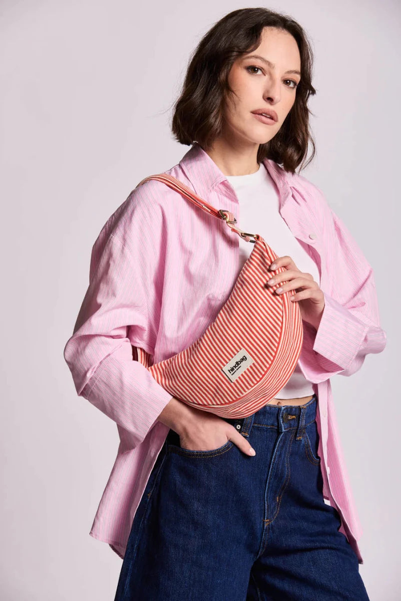Andrea Bumbag Thin red stripes – Handtassen voor dames in kleur | Meisjes
