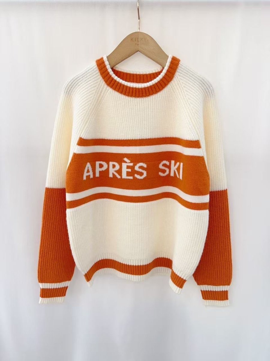 beige orange One Size Pulls - Après ski pull van Kilky