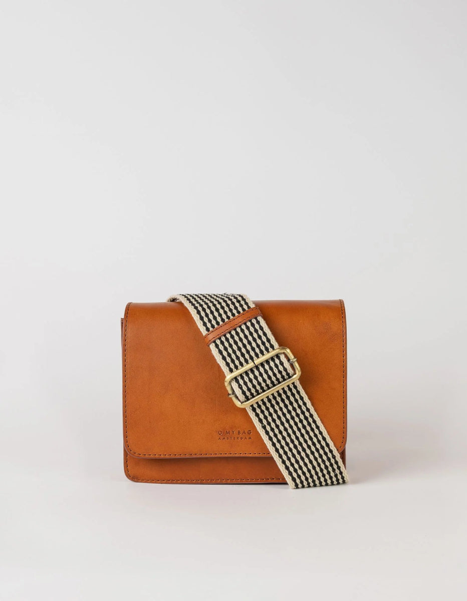 AUDREY MINI bag Classic Cognac with 2 straps van O My Bag – Handtassen voor dames | Meisjes Brugge