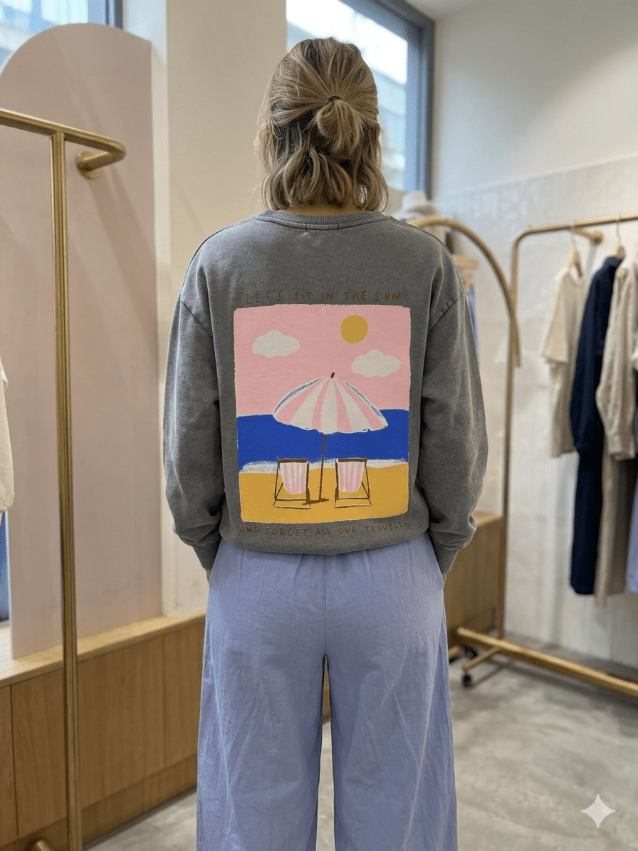 Baya Sit in the Sun Sweater van Meisjes Brugge – Sweaters voor dames | Meisjes Brugge