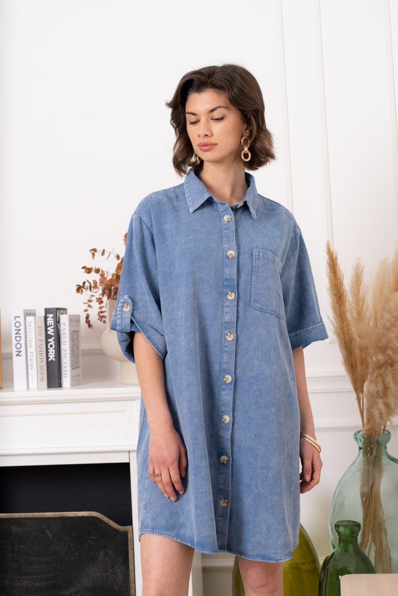 Button cotton dress van Kilky – Jurken voor dames | Meisjes Brugge
