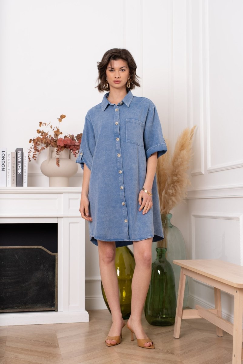 Button cotton dress van Kilky – Jurken voor dames | Meisjes Brugge