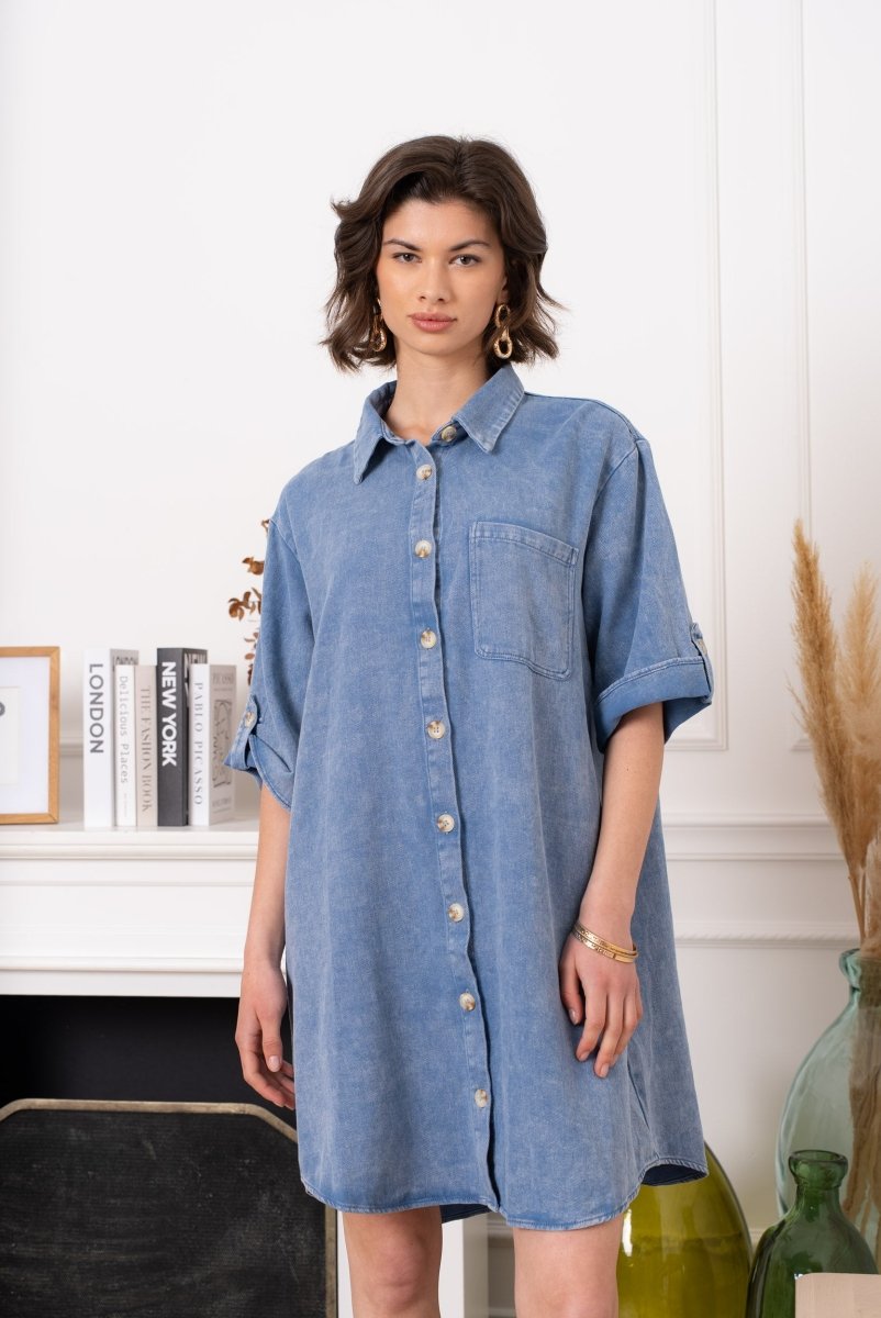 Button cotton dress van Kilky – Jurken voor dames | Meisjes Brugge
