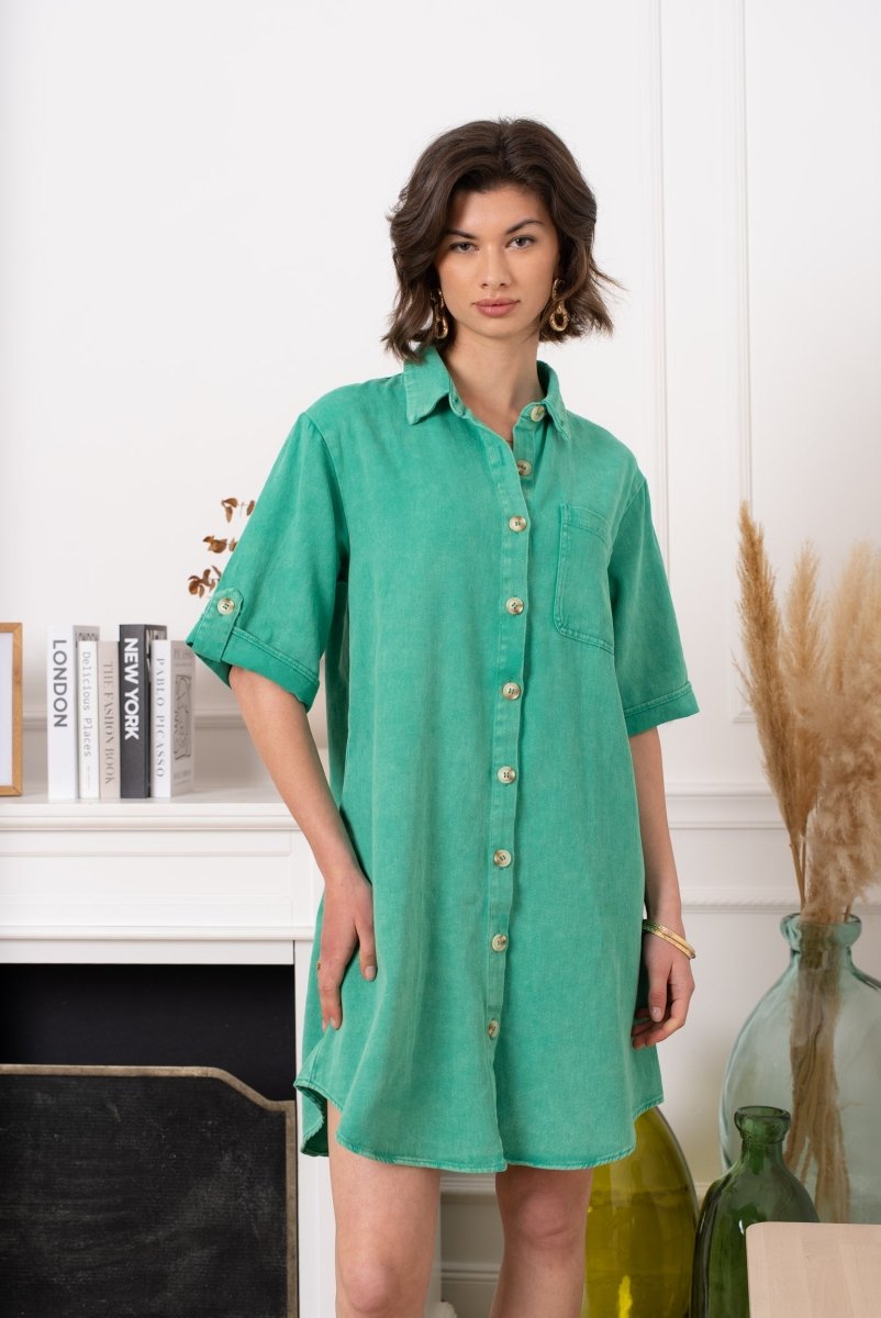 Button cotton dress van Kilky – Jurken voor dames | Meisjes Brugge
