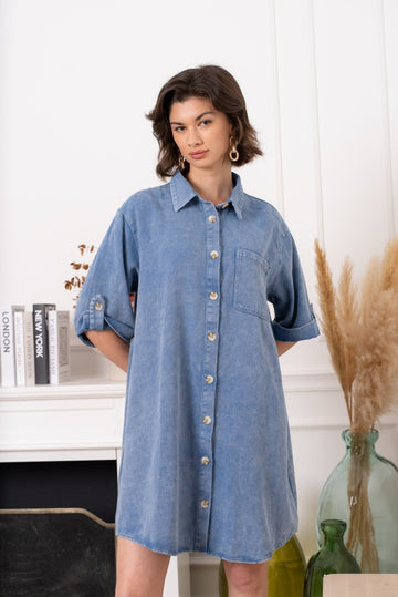 Button cotton dress van Kilky – Jurken voor dames | Meisjes Brugge