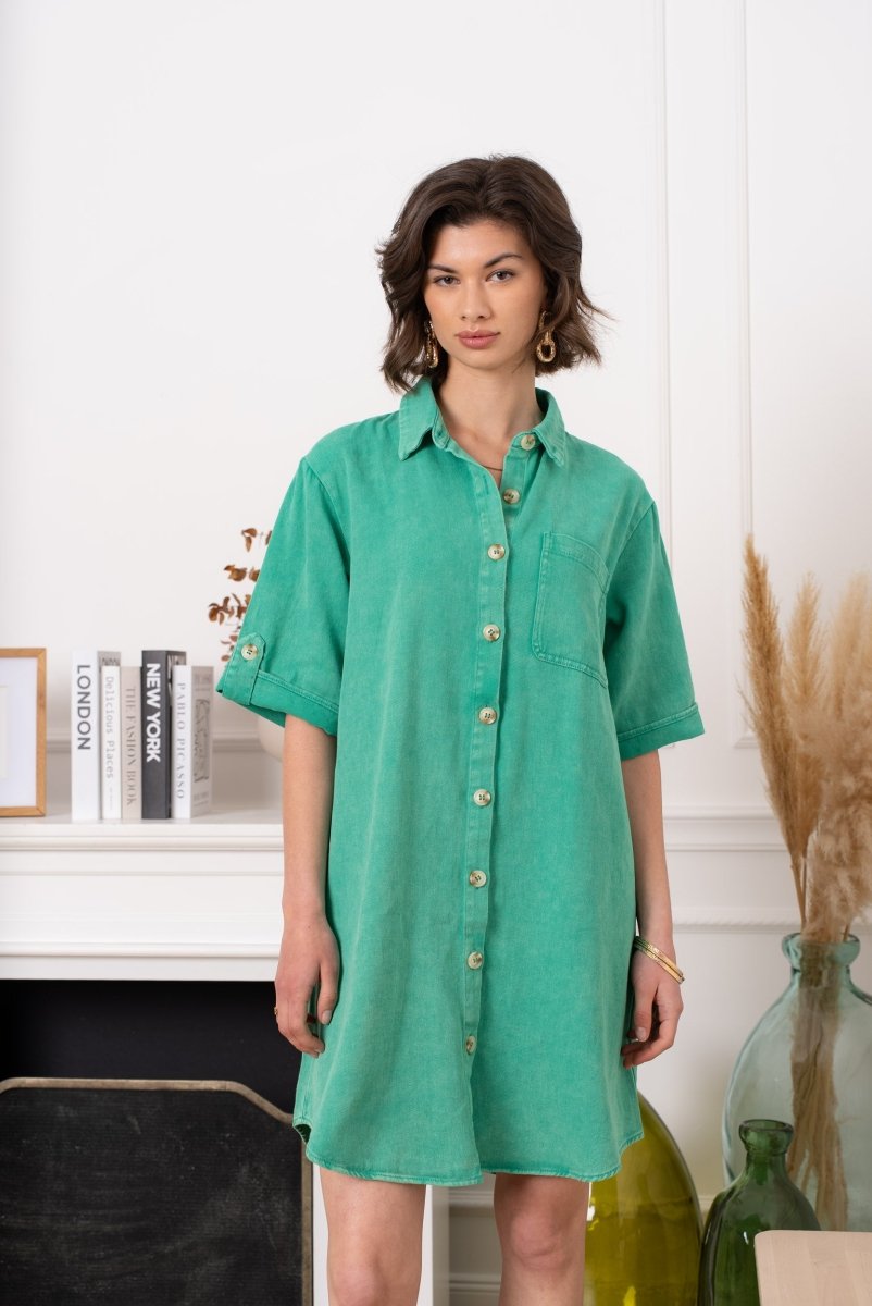Button cotton dress van Kilky – Jurken voor dames | Meisjes Brugge