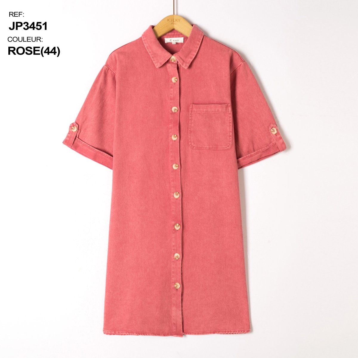 Button cotton dress van Kilky – Jurken voor dames | Meisjes Brugge