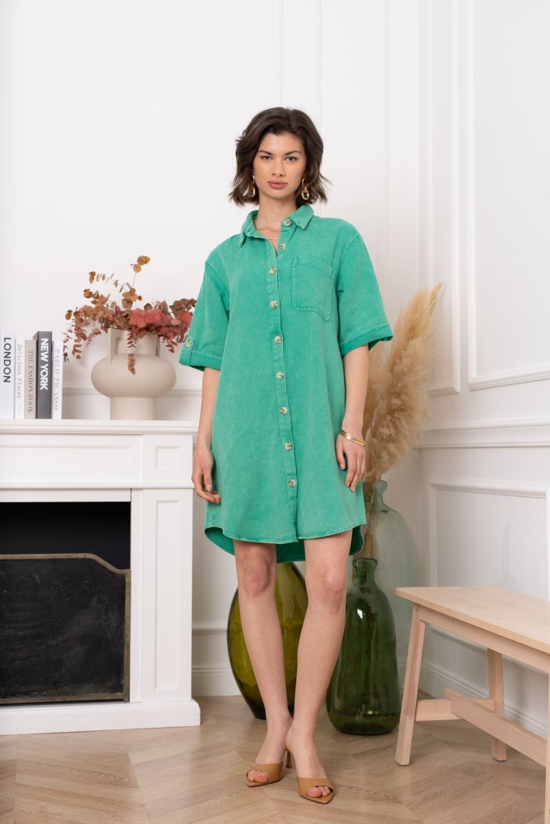 Button cotton dress van Kilky – Jurken voor dames | Meisjes Brugge