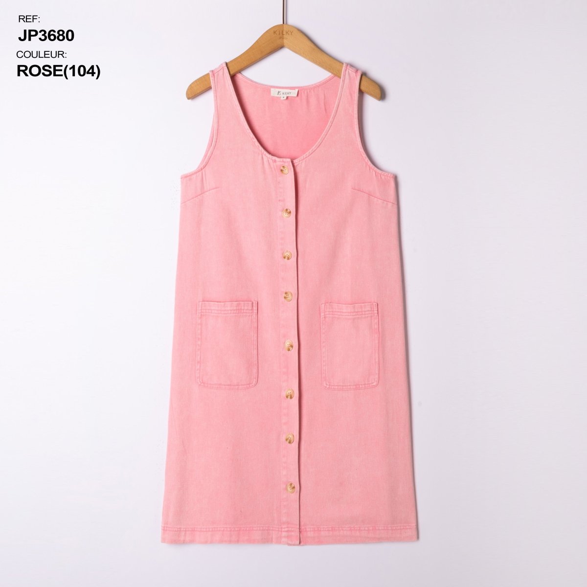 button sleeveless dress van Kilky – Jurken voor dames | Meisjes Brugge