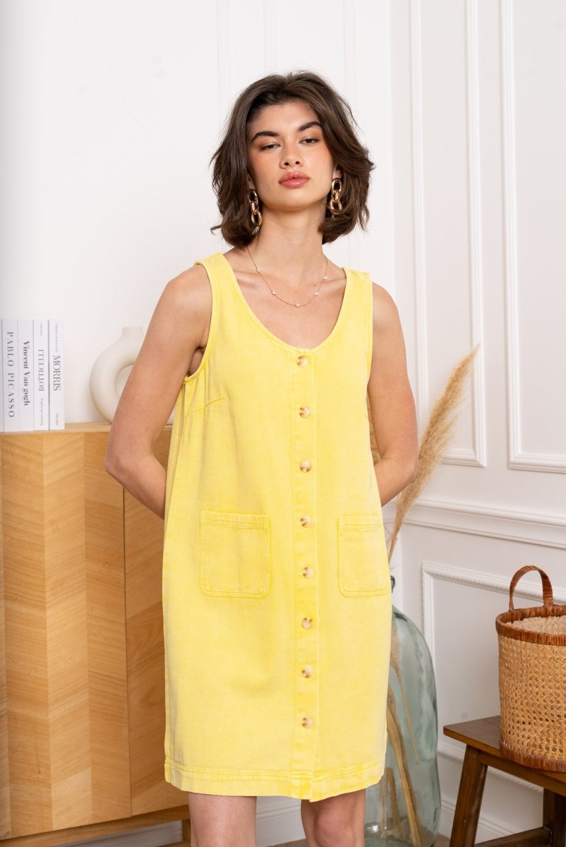 button sleeveless dress van Kilky – Jurken voor dames | Meisjes Brugge