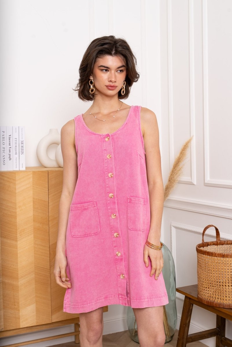 button sleeveless dress van Kilky – Jurken voor dames | Meisjes Brugge