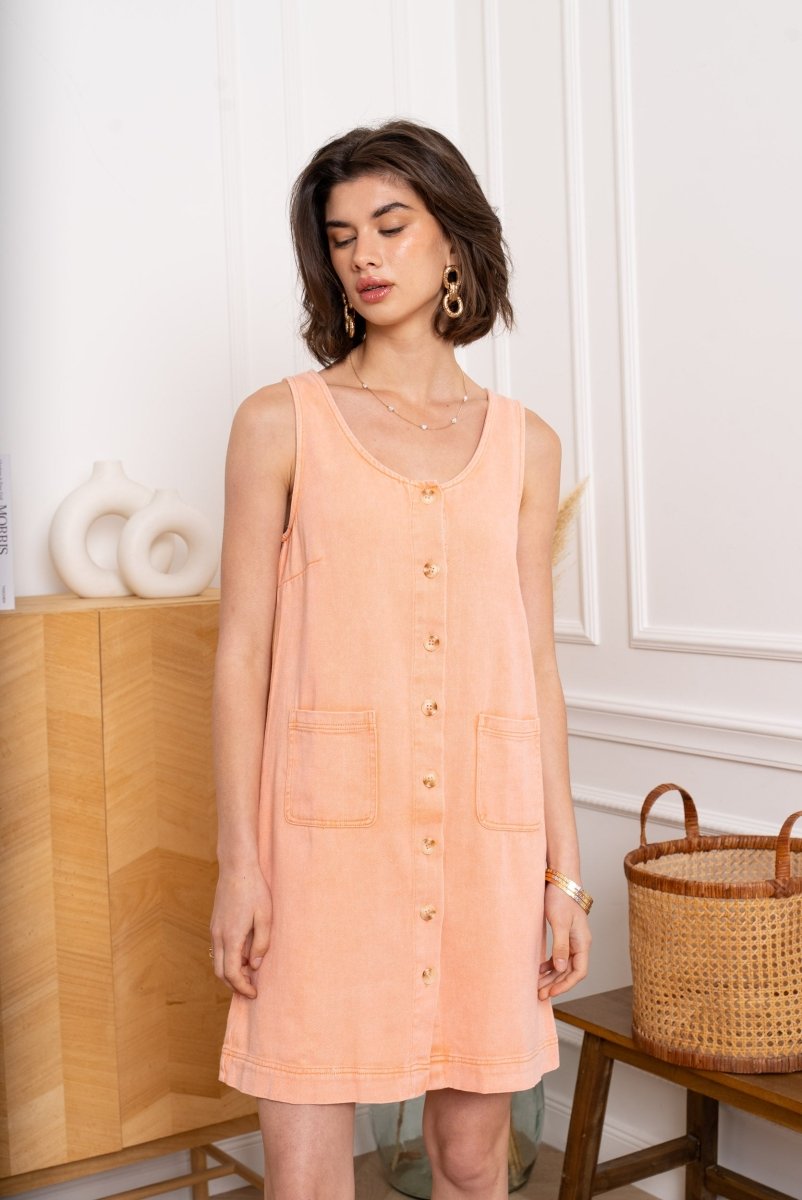 button sleeveless dress van Kilky – Jurken voor dames | Meisjes Brugge