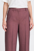 Roan Rouge Melange Broeken - Bydanta Wide Leg Pants 2 - AW25 van b.young