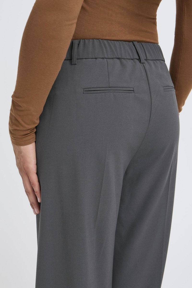 Bydanta Wide Leg Pants 2 Grey van b.young – Broeken voor dames | Meisjes Brugge