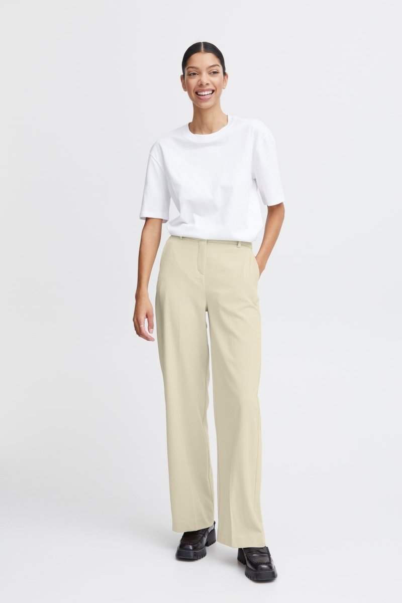 Bydanta Wide Leg Pants 2 - SS24 - koop Broeken van b.young bij Meisjes Brugge