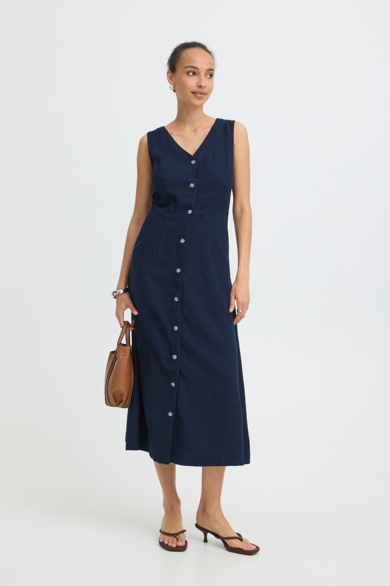 Byfalakka Button Dress 2 van b.young – Jurken voor dames | Meisjes Brugge