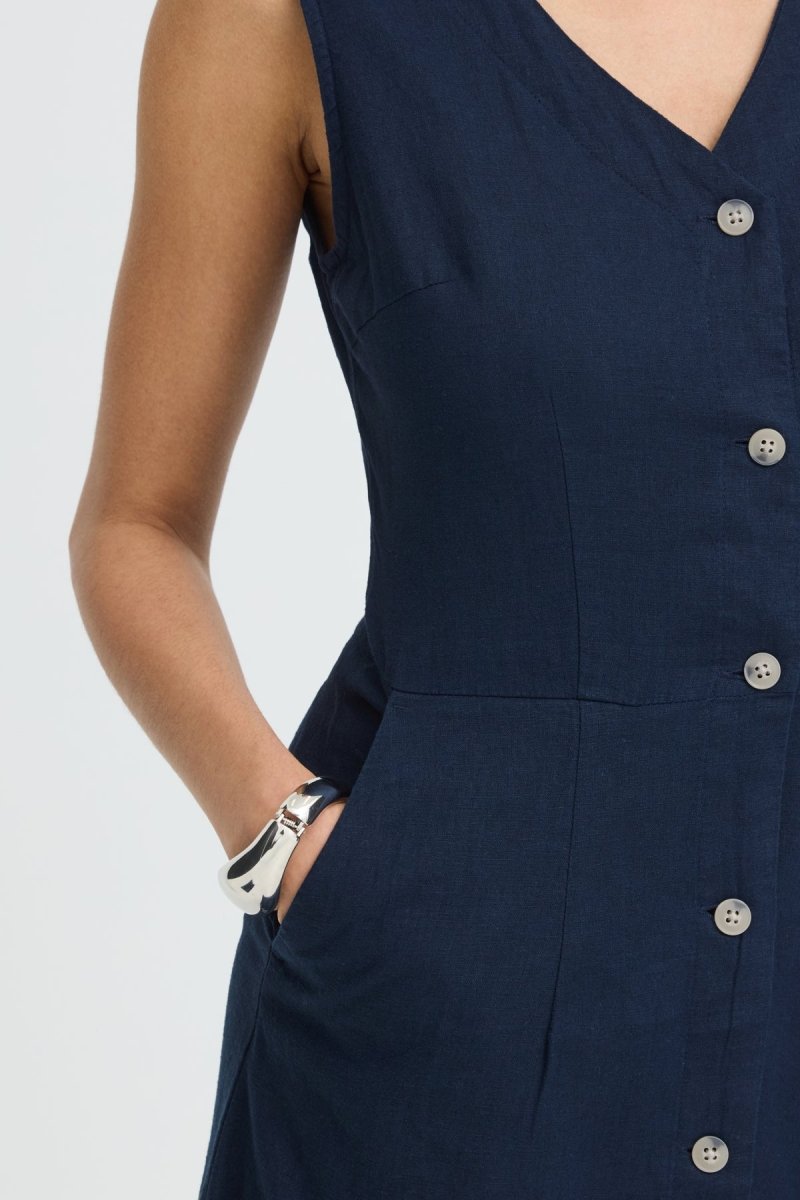 Byfalakka Button Dress 2 van b.young – Jurken voor dames | Meisjes Brugge