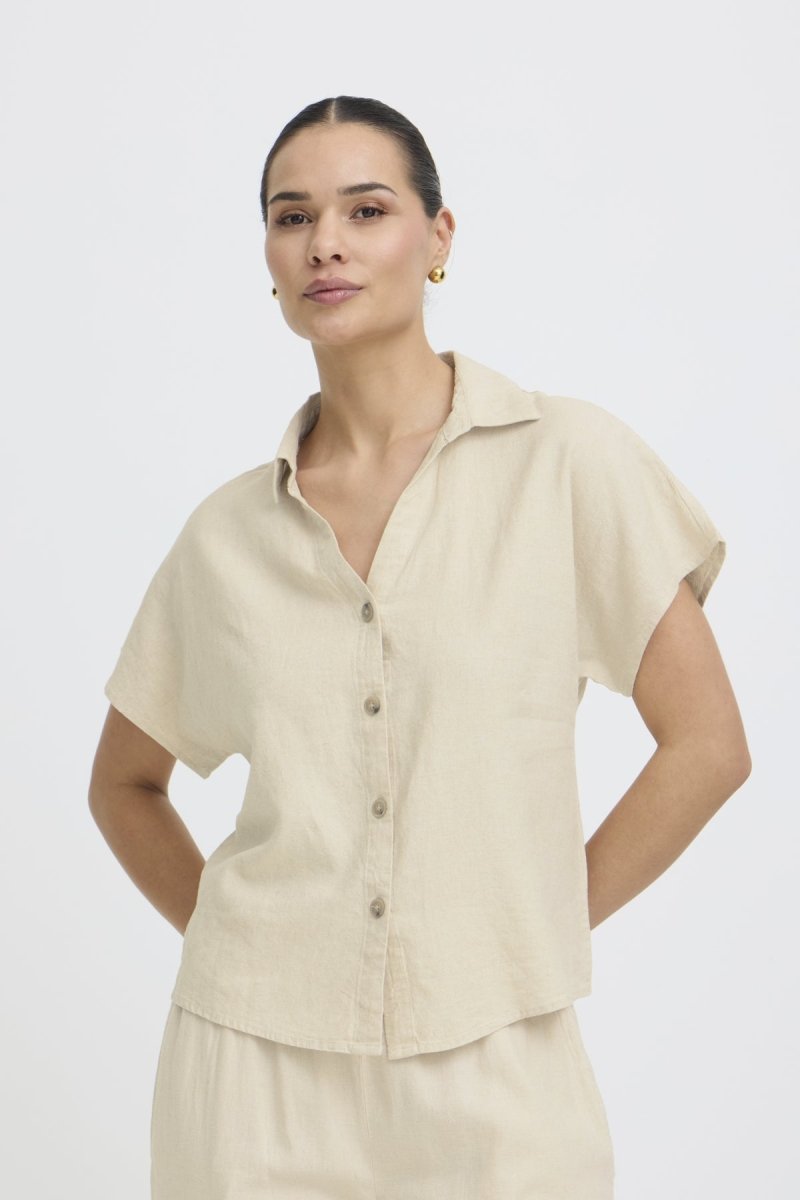 Byfalakka Cap Sl Shirt – Shirts voor dames in kleur | Meisjes