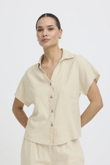 Byfalakka Cap Sl Shirt – Shirts voor dames in kleur | Meisjes