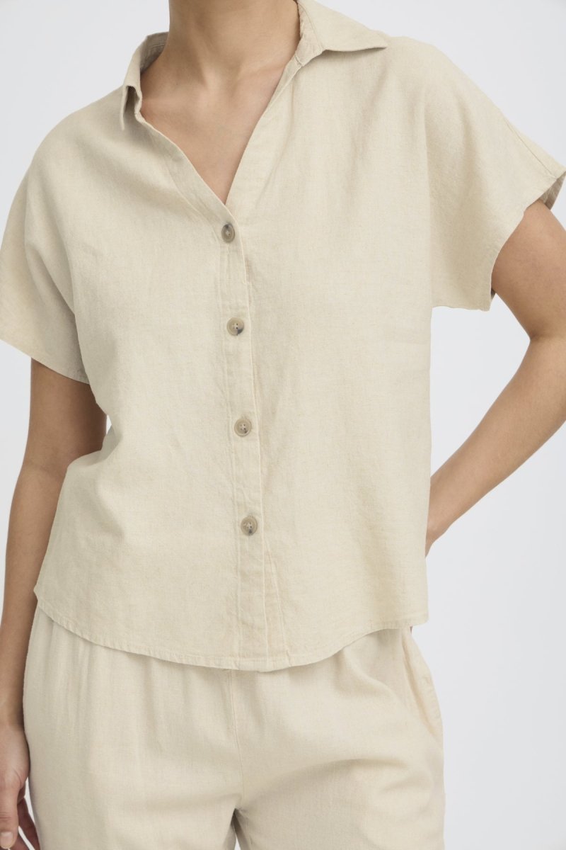 Byfalakka Cap Sl Shirt – Shirts voor dames in kleur | Meisjes