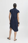 Byfalakka Ss Shirt Dress - SS26 van b.young – Jurken voor dames | Meisjes Brugge