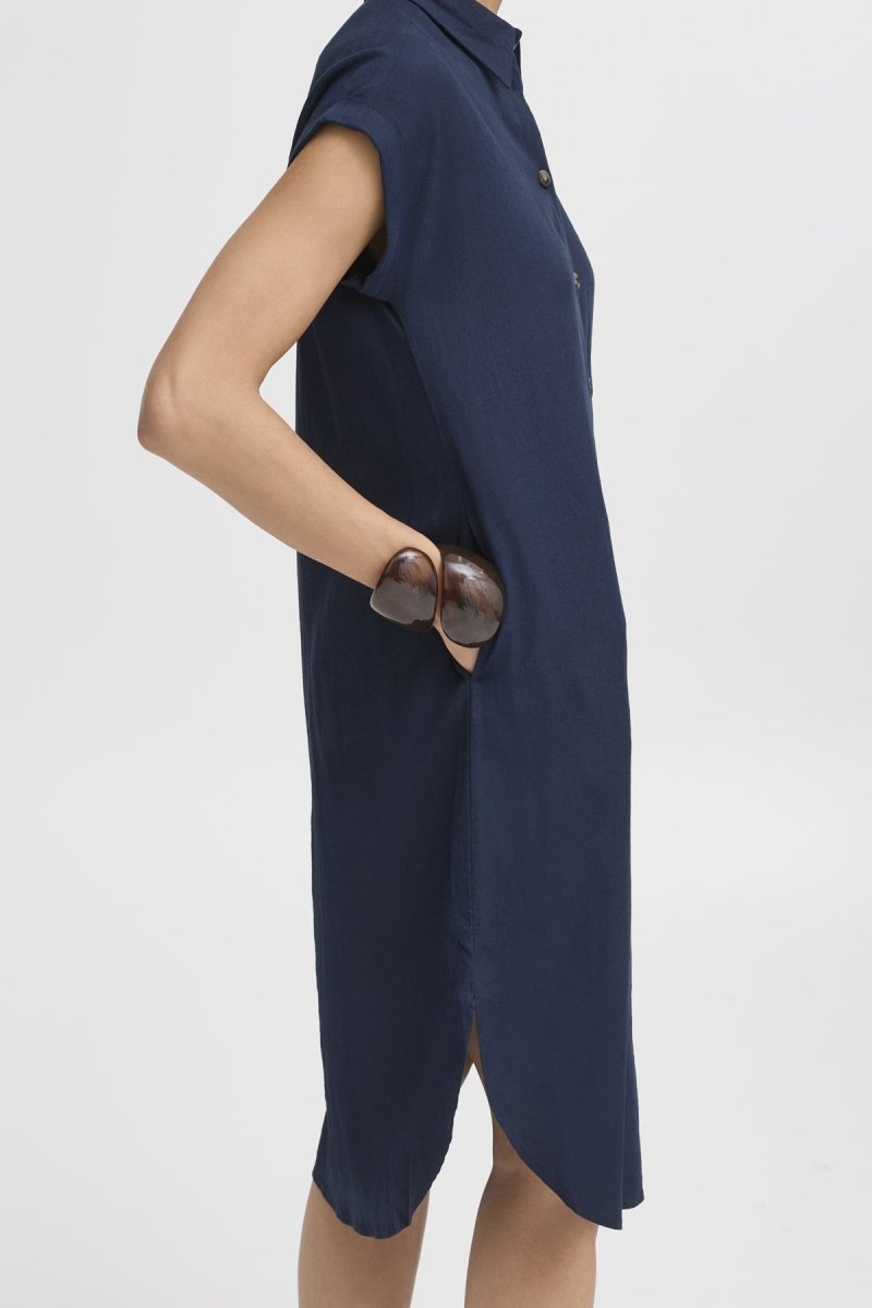 Byfalakka Ss Shirt Dress - SS26 van b.young – Jurken voor dames | Meisjes Brugge
