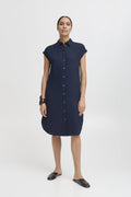 Byfalakka Ss Shirt Dress - SS26 van b.young – Jurken voor dames | Meisjes Brugge