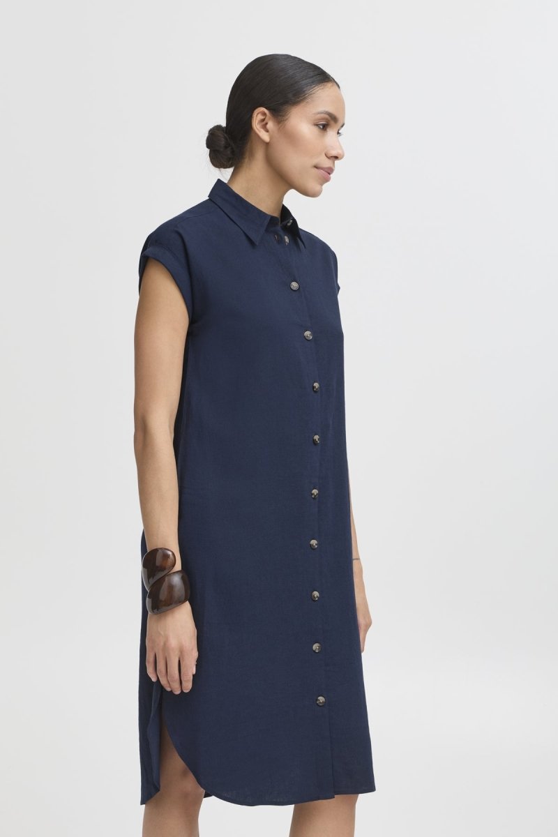 Byfalakka Ss Shirt Dress - SS26 van b.young – Jurken voor dames | Meisjes Brugge