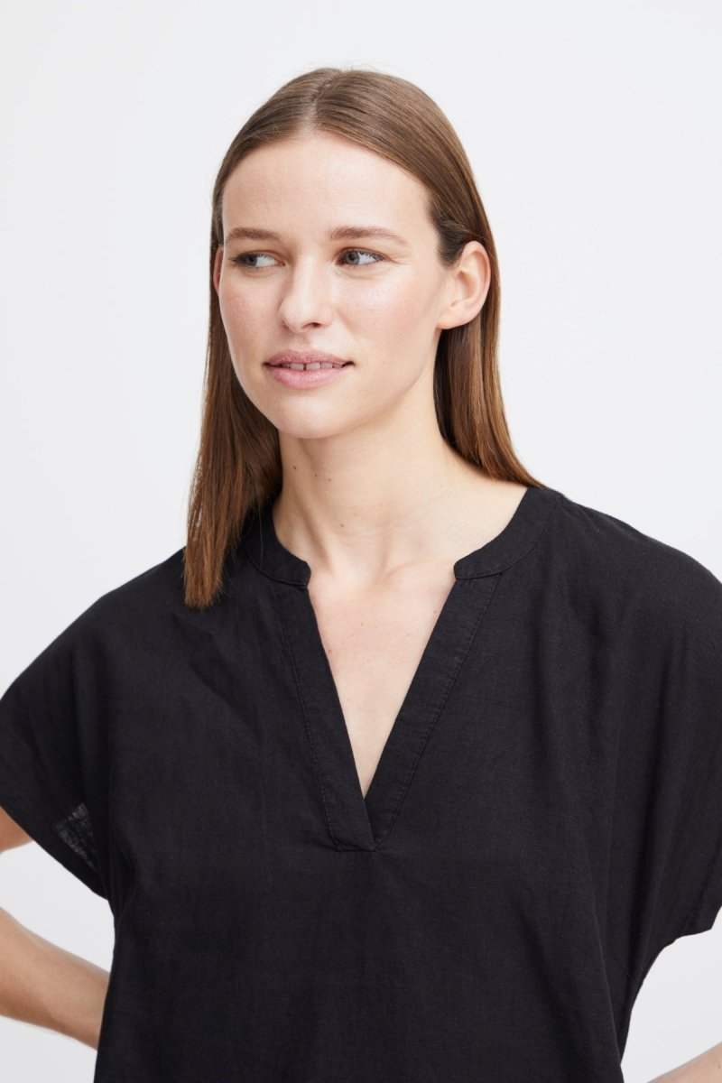 Byfalakka V-Neck Dress van b.young – Jurken voor dames | Meisjes Brugge
