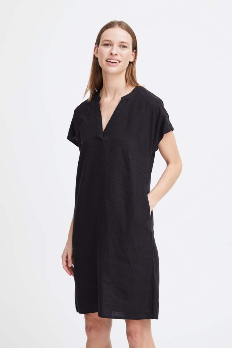 Byfalakka V - Neck Dress - koop Jurken van b.young bij Meisjes Brugge