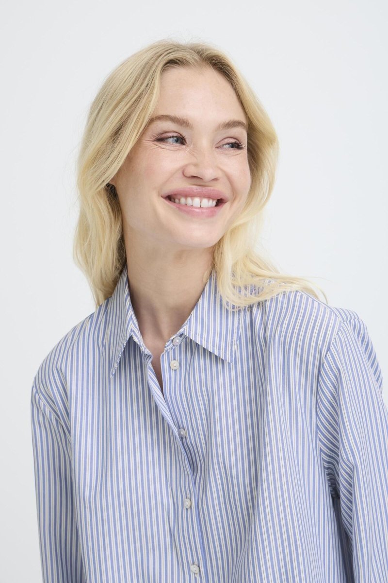 40% Byhanio Tape Shirt van b.young – Shirts voor dames | Meisjes Brugge