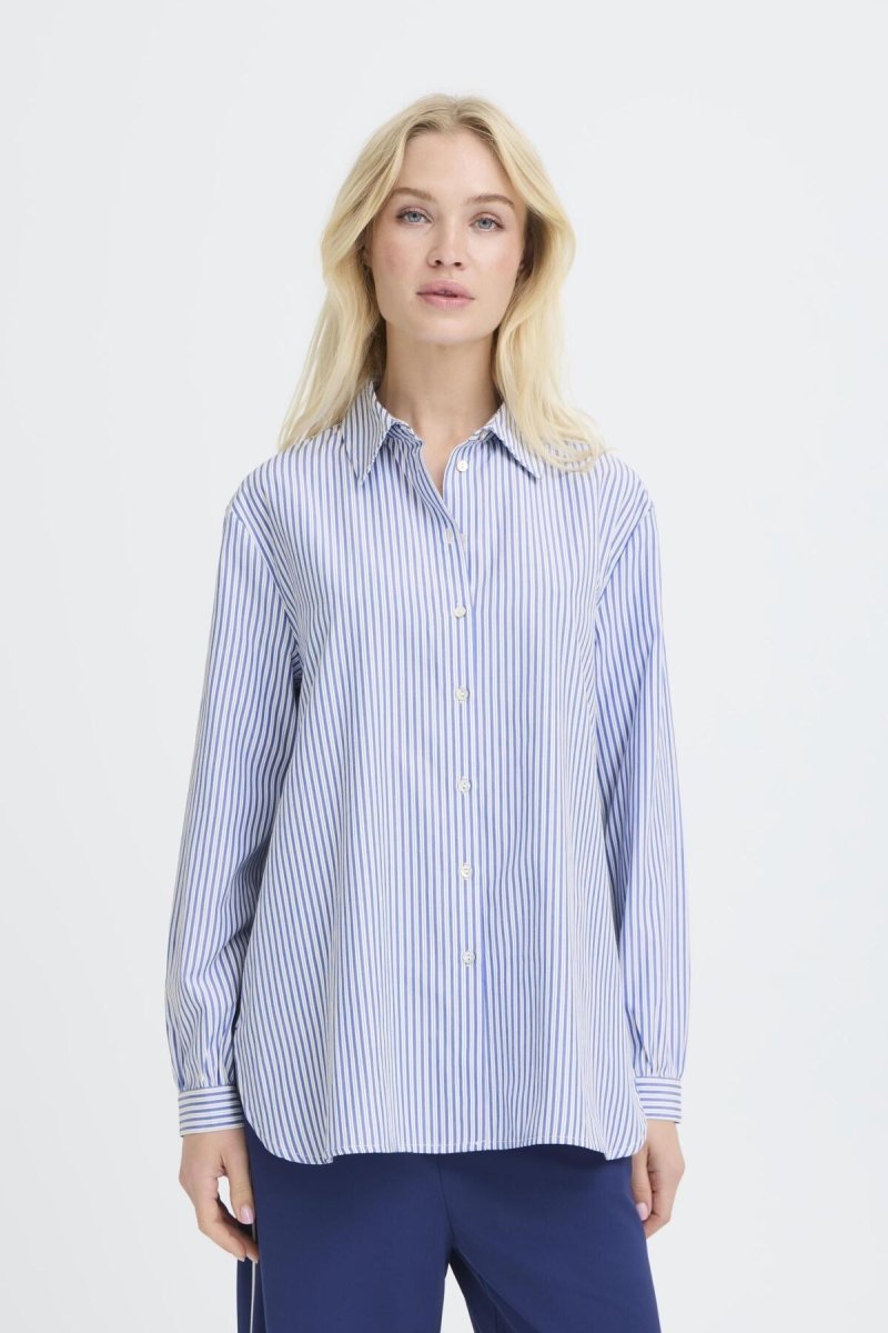 40% Byhanio Tape Shirt van b.young – Shirts voor dames | Meisjes Brugge