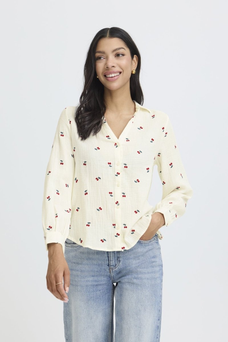 Byiberlin Emb Shirt – Shirts voor dames in kleur | Meisjes