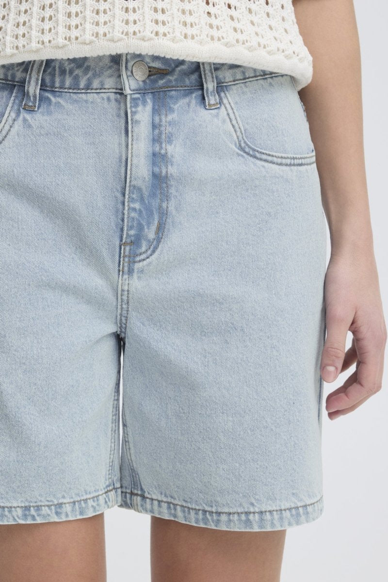 Bykielo Emb Shorts – Jeans voor dames in kleur | Meisjes