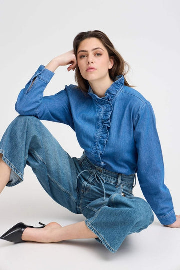 Bykimu Belt Jeans - koop Jeans van b.young bij Meisjes Brugge