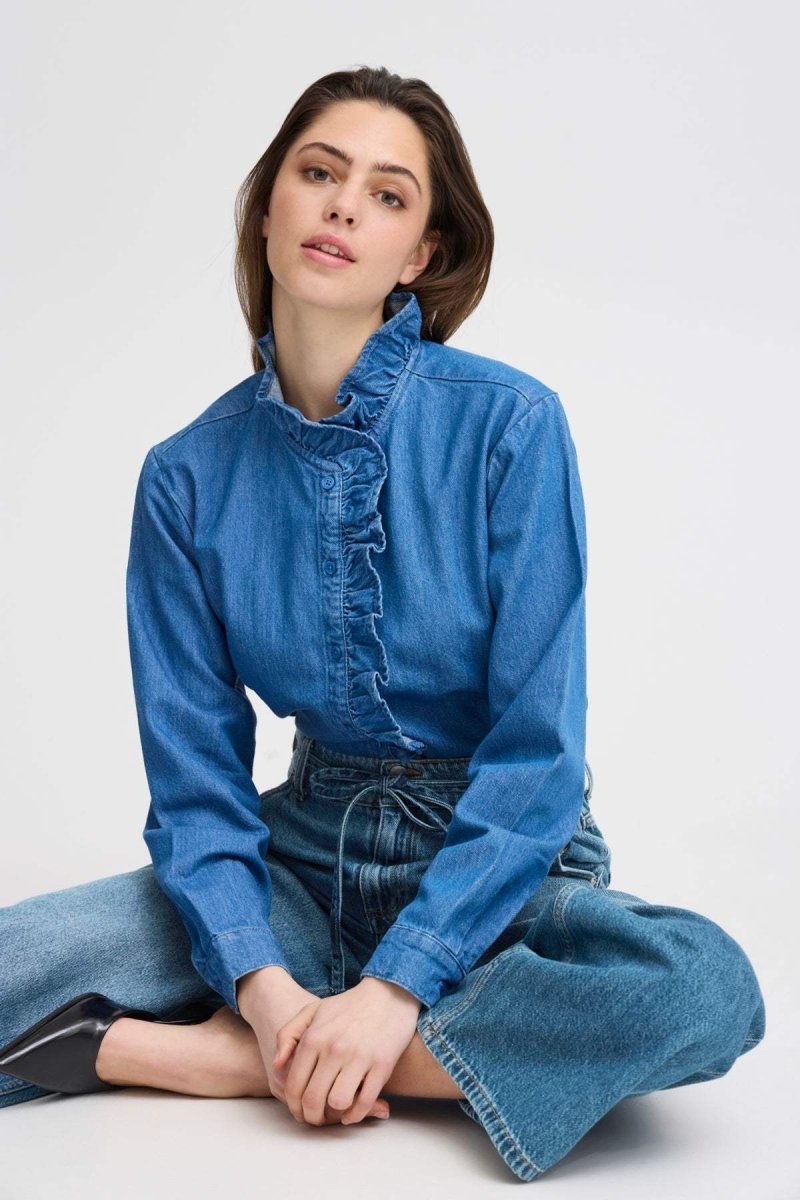 Bykimu Belt Jeans - koop Jeans van b.young bij Meisjes Brugge