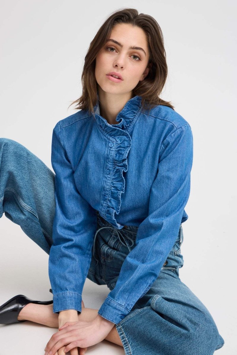 Bykimu Belt Jeans - koop Jeans van b.young bij Meisjes Brugge