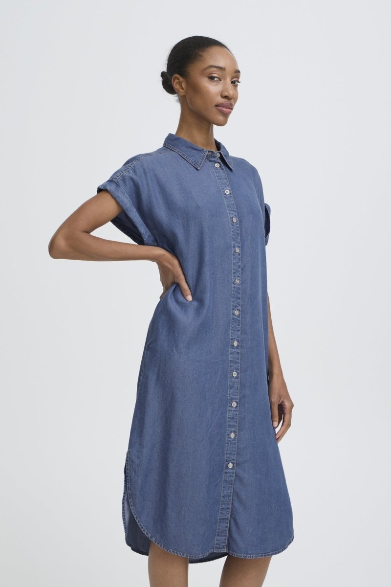 Bykosmo Ss Shirt Dress van b.young – Jurken voor dames | Meisjes Brugge